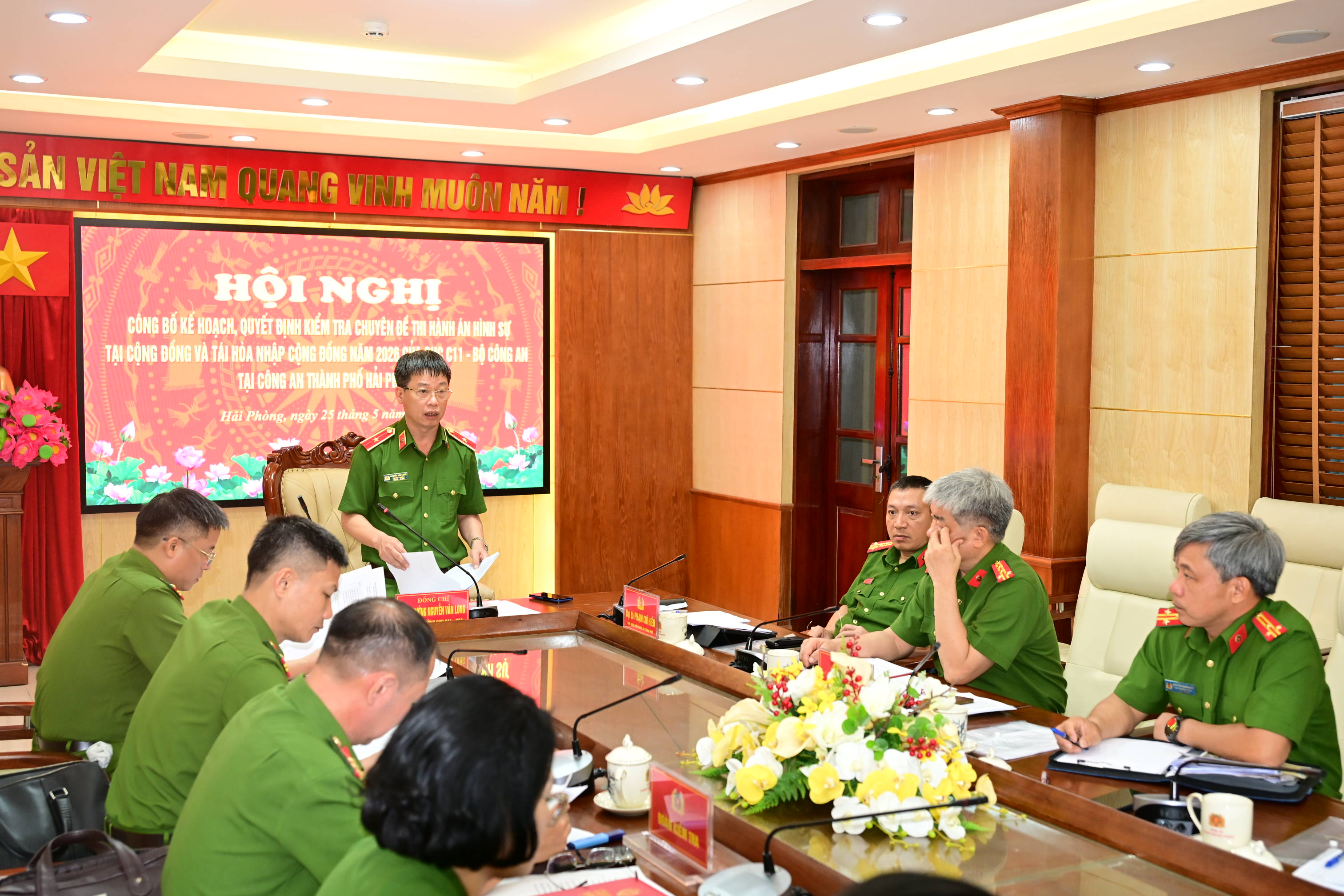 Kiểm tra chuyên đề thi hành án hình sự tại Cộng đồng và tái hoà nhập cộng đồng tại Công an thành phố Hải Phòng